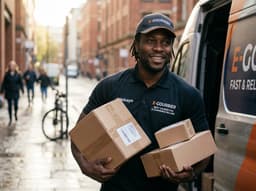 An ecommerce seller comparing courier options for their online store